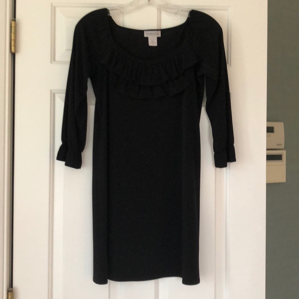 Black kokoon dress